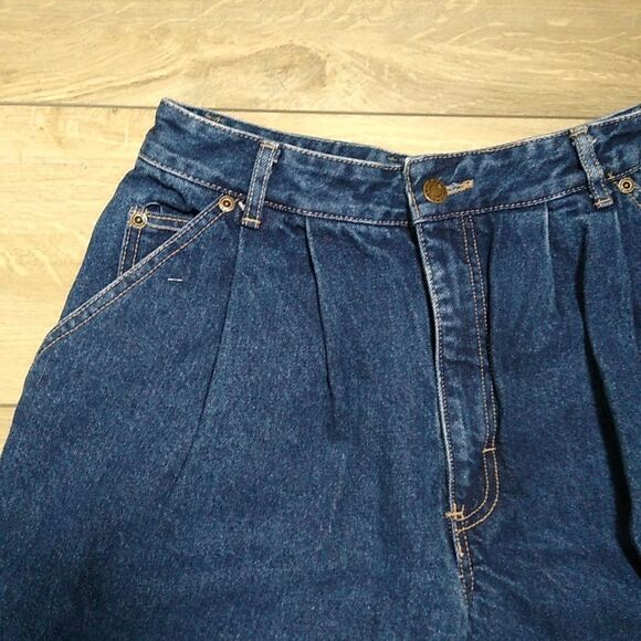 VTG CALVIN KLEIN 80s Mom Jeans Pleated Front High Waist Women's 29x28 12 Rise - Picture 3 of 10